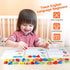 Coogam Read Spelling Learning Toy, Wooden Alphabet Flash Cards Matching Game for Preschool Educational Tool Set