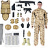 12 Inch Set, 1/6 Set NB01 Action Figures Military Scale Action Figures with Weapons and Accessories
