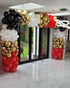 Red White Black Balloon Arch Kit, 102pcs Latex Balloons with 16ft Tape Strip & Dot Glue