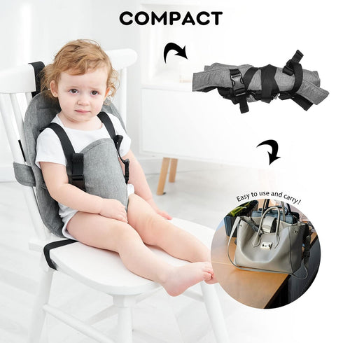 Baby Travel Essential Harness Seat, Portable Travel High Chairs for Babies/Toddlers, Baby Highchair Seat, Toddler