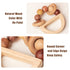 Wooden Baby Rattles 0-6 Months, Montessori Color Rings for Newborns 6-12 Months, Toddler Toys 1-3