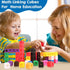 Poen 800 pcs Counting Blocks, Colorful Math Manipulatives, Educational Math Construction Toy for Kids Ages 4-8