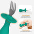 2 Pcs Baby Forks, Toddler Forks for Self Feeding, Kids Forks with Silicone Round Handle, BPA Free