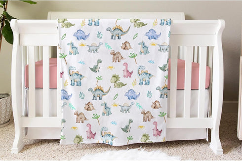 SqtmuHLuo 60x80inch Dinosaur Baby Blanket for Boys Girls Dinosaur Newborn Toddler Nursery Swaddle Receiving Blankets