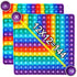 12 X 12 Multiplication Game Table, Rainbow Dimple Fingertip Toys, Stress Relieving Math Board, 1 Piece
