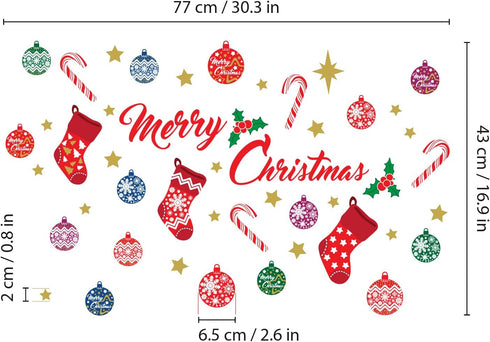 Christmas Decorations Clearance, "Merry Christmas Decor" Wall Murals Decals for Home, Indoor, Nursery