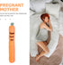 SWETRACE 100cm Pregnancy Lumbar Pillow and Carrot-Shaped Leg Roll Pillow for Women, Round Cylinder Maternity Support