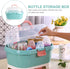 BESPORTBLE Bottle Drying Rack and Milk Bottle Organizer for Infants, Green Plastic Pacifier Storage Case with Draining