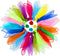 Colovis Square Dance Scarves, 48 Pcs Juggling Scarf Props Magic Trick Silk Scarves for Music Movement (12 Colors)