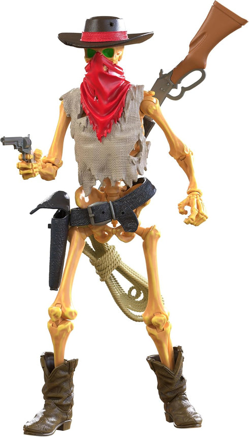 1:12 Boss Fight Studio Epic H.A.C.K.S. Outlaw Skeleton Action Figure Highly Articulated Collectible Figurine
