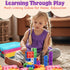 QUYSK 300 Counting Pcs Linking Cubes for Math with Storage Boxes, Kids Blocks for Math STEM Connecting Cubes Math