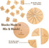 Tomaze Montessori Wooden Toy Clock - Educational Kit for Kids to Teach Time, Fractions, and Numbers