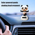 Black White Panda Dancing Doll - Solar Swing Panda Ornament, Solar Powered Decor, Swinging Panda for Home and Office