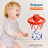 Bath Toys - Bathtub Basketball Hoop for Toddlers, Shower Toys with 4 Soft Balls, Mold Free, Strong Suction Cup