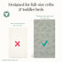 2 Pack Evolur Rawrsome Dark Crib Sheet, Fitted Crib Sheet for Standard Crib and Toddler Mattress, Soft and Breathable