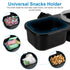 Accmor 2 in 1 Stroller Snack Tray, Non-Slip Grip Clip Accessory Compatible with Uppababy, Nuna, Doona, Grey