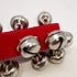 1 Pcs 10 inch Wooden Handle Bells Instrument, Christmas Jingle Bells Hand Percussion Shaker