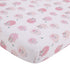 NoJo Farm Chic - Little Lambs Pink, Grey & White Fitted Crib