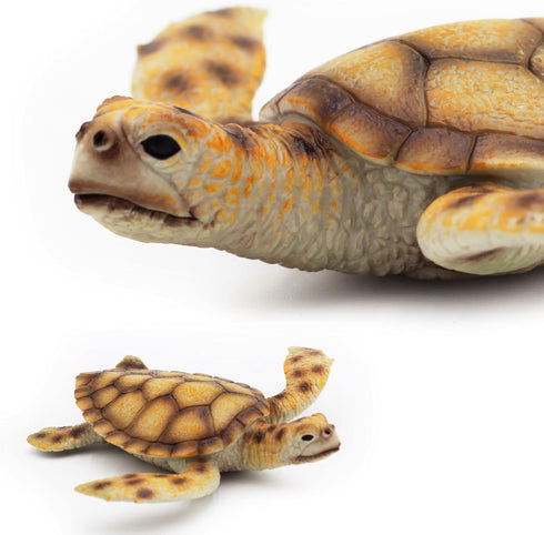 Gemini&Genius Sea Turtle Toy for Kids, Realistic Marine Animal Figure, Ocean Toy