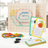 2Pack Wooden geoboards with Rubber Bands Montessori Toys, Mathematical Education Toy for Kids with Pattern Cards