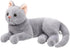 Gadpiparty Stuffed Cats Plush Cat Doll, Realistic Soft Plush Cat Toy for Adults, 12 Inch Grey Cat Stuffed Animal