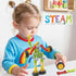 3 4 5 6 7 8 Kids,180 Huaker Stem Building Toys for Year Old Boys Girls Pieces Building Blocks Educational Learning Toys