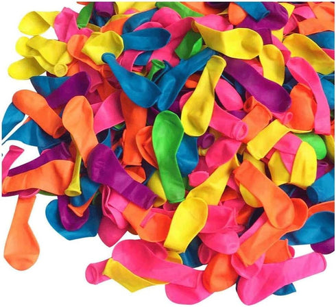 100 pcs Assorted Water Balloons with Filler in Poly Bag