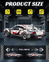1:18 Sets 455 Nueris Technic Super Sports Cars Model - PCS Black Gold MOC Building Block Car Raceing Engineering Toys