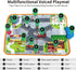 oeleoyi 1 3 Soft Cars Toys with Voiced Playmat for One Year Old Toddler, Birthday Gifts for Infant to Years Boys