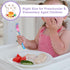 E-far 10-Piece Rainbow Toddler Utensils, Stainless Steel Silverware Set for Kids, Safe Forks and Spoons
