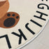 Jackcsale 39 inch) ABC Round Rug for Kids Soft Alphabet Nursery Area Rug Boys Girls Educational Learn Fun Rug Play Mat