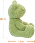 Apricot Lamb Frog Plush Stuffed Animals, Soft Cute Plush Toys for Baby Girl and Boy, Fluffy Green Frog 7.1 Inches