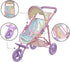 Dreamland Teamson Kids - Magical Baby Doll Jogging Stroller - My Little Girls First Dolls Pram Toy Gift, Iridescent