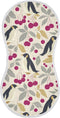 decor gift Cotton Burp Cloth Soft Touch Penguin Raspberry Off White washcloths for Unisex