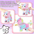 Jimate Interactive Electronic Plush Toy Walking and Barking Robot Cat Plush Cat Remote Control Kitten for Girls