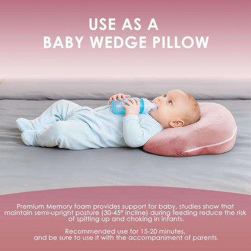 Chilling Home Portable Pregnancy Pillow for Sleeping-Memory Foam Maternity Pillow for Pregnant Women-Travel Wedge Body