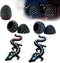 HUWUV 3D Printed Easter Dragon Eggs Rainbow & Blue Glow in The Dark