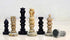StonKraft Natural Stone Chess Pieces, 2.5" King Chessmen, Chess Accessories