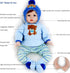 Aori Reborn Baby Dolls Boy, 22 Inch Realistic Lifelike Newborn Baby Doll with Teddy Toy and Accessories