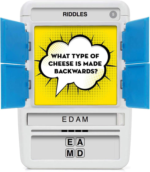 100 PICS Riddles Travel Game - Guess 100 Riddles Flash Cards with Slide Reveal Case for All Ages