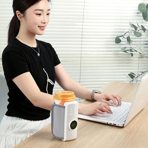 Depisuta 5 3.25 Inch Bottle Warmer, Baby Bottle Warmer with Speed Temperature Control, Rechargeable, Fast Heating