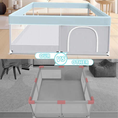 50x50 Inch Fshibila Baby Playpen, Baby Playard for Babies and Toddlers, Play Pens for Indoor & Outdoor, Sturdy Safety
