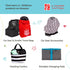 J.L. Childress Double Stroller Organizer with Large Mesh Storage Compartment - Stroller Accessory with Extra-Large