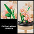 Nipurex 520 Flower Bouquet Building Kit, Hibiscus Flower Building Blocks with Dust Cover, Brick Flowers Building