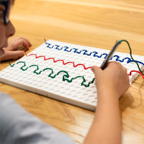SPARK & WOW Calm Down Threading Boards Set of 2, Sensory Board for Calming Corner, Occupational Therapy Toys