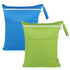 Angel Love Baby Cloth Diaper Wet/Dry Bags, 2 Pack with Zippered Pockets, Waterproof for Travel, Beach, Pool, Gym