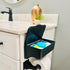2 Pack Wipe Holder for Bathroom Adhesive Wall Mount Organizer Bathroom Shelf & Baby Wipes Dispenser Black