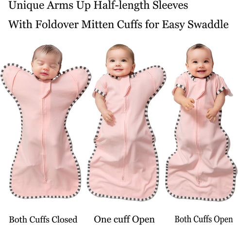 Blackleaf baby Infants,2-Piece Set Baby Swaddle Blanket for Newborns and Infant Pajamas,Bidirectional Zipper,Easy