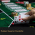 JIESITE 47 24Inch x Texas Hold'Em Poker Mat Portable Rubber Poker Table Top Water Waterproof, Noise Reduction Suitable