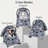 2 Car Seat Cover Baby, Carseat Covers Baby with Layers Breathable Zipper Windows, Windproof Infant Car Seat Cover